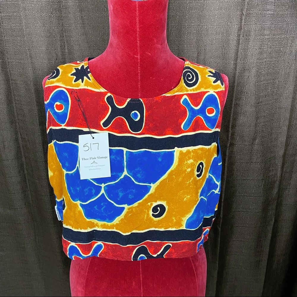 Multi Colored Crop Top - Picture 4 of 4